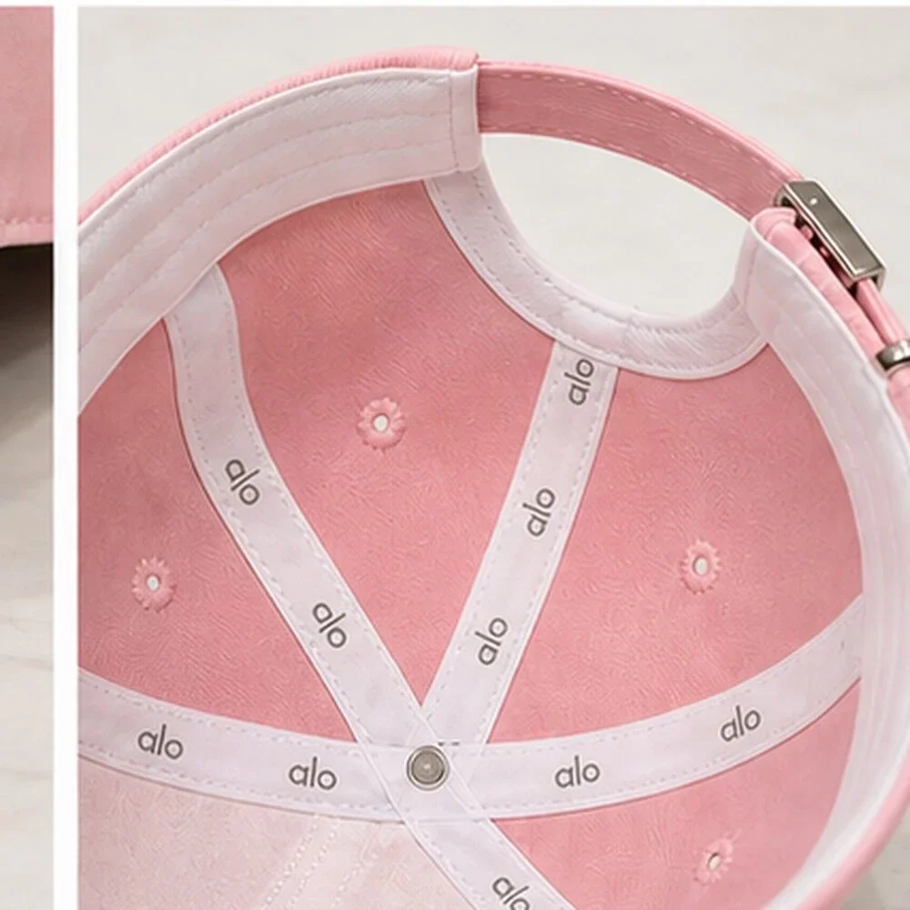 ALO Yoga Pink Tennis Baseball Cap Hat Logo